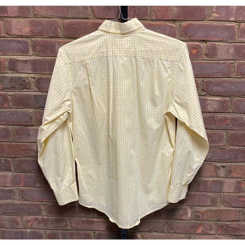 Southern Tide Yellow Check Button Down Shirt Size Small - Picture 3 of 7